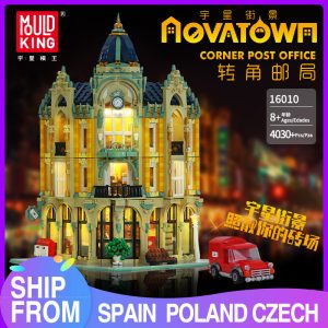 Mould King Moc Street View Creator Series Post Office Corner Building Blocks Bricks For Children Toys 18