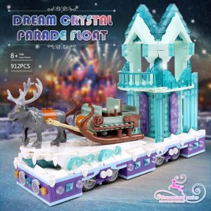 Mould King 11002 Friends Series Snow World Princess Fantasy Winter Village Sleigh Model With 41166 Building 1