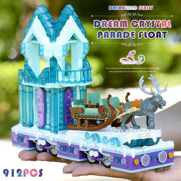 Mould King 11002 Friends Series Snow World Princess Fantasy Winter Village Sleigh Model With 41166 Building 3