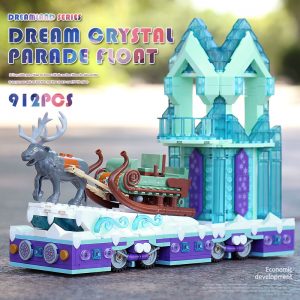 Mould King 11002 Friends Series Snow World Princess Fantasy Winter Village Sleigh Model With 41166 Building 4