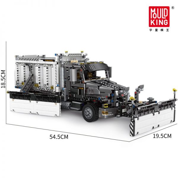 Mould King 13166 Technic Series The Moc 29800 Snowplow Truck Model 42078 Building Blocks Bricks Kids 5
