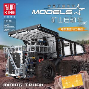 Mould King 13170 Technic Series Liebher Terex T284 Mining Excavator Dump Truck Model 29699 Motor Car 1