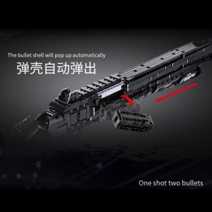 Mould King 14003 Assembly Block Gun The Benelli M4 Super 90 Weapon Automatic Gun Model Building 3