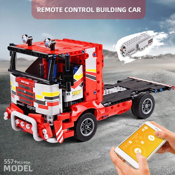 Mould King 15003 Technic Moc The Transport Truck Remote Control Car Building Blocks Bricks Kids Educational 1