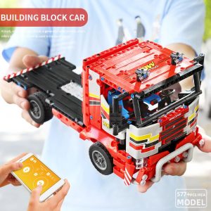 Mould King 15003 Technic Moc The Transport Truck Remote Control Car Building Blocks Bricks Kids Educational 2