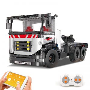 Mould King 15005 Technic Series The Constrouction Remote Control Truck Model With Motor Function Building Blocks 5
