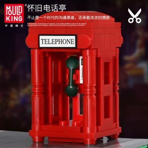 Mould King 16031 Streetview Building Blocks The Barber Shop In Town Model With Led Light Assembly 4