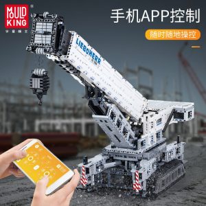 Mould King 17002 Technic App Remote Control Liebherrs Ltm Excavator Truck Model Moc Truck Building Blocks 1