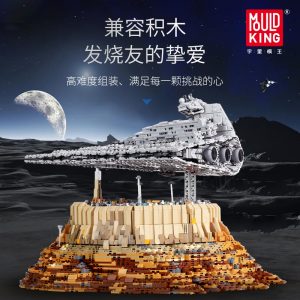 Mould King 18916 Star Plan Toys Destroyer Cruise Ship The Empire Over Jedha City Model Sets 1