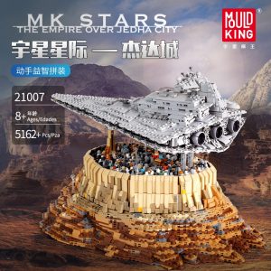 Mould King 18916 Star Plan Toys Destroyer Cruise Ship The Empire Over Jedha City Model Sets 4