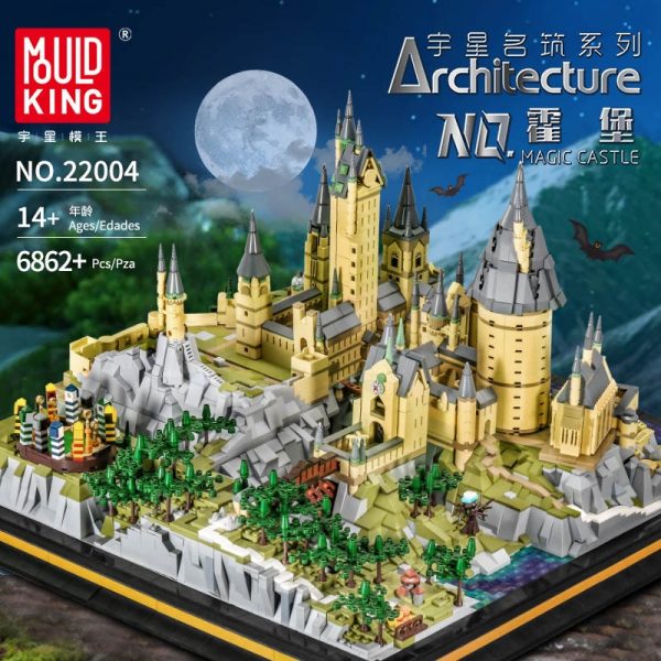 Mould King 22004 Movie Streetview Sets School Castle Model Sets Building Model Blocks Kids Educational Toys 1
