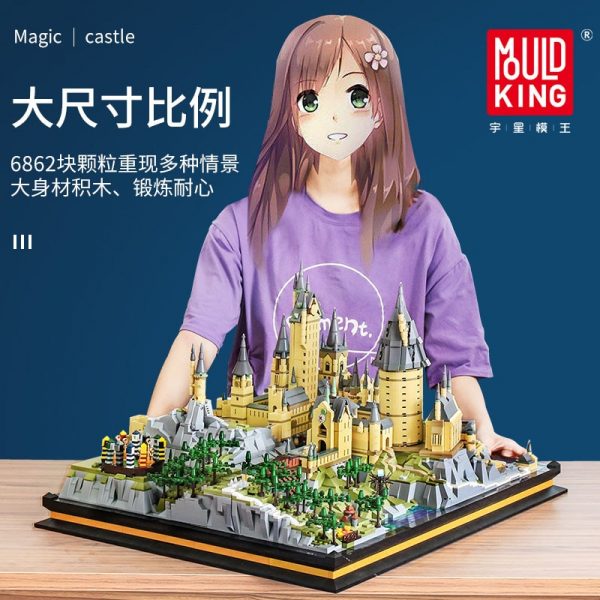 Mould King 22004 Movie Streetview Sets School Castle Model Sets Building Model Blocks Kids Educational Toys 2