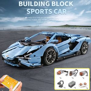 Mould King Remote Control Car Technic Limborghinis Racing Car Model Set Building Blocks 13056 Kids Diy 1