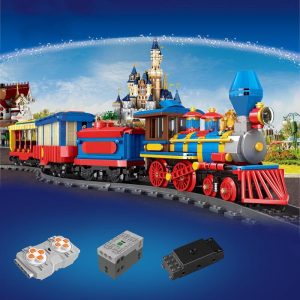 Mould King 12004 City Series The Mkingland Dream Train Remote Control Train Building Blocks Bricks Kids 1