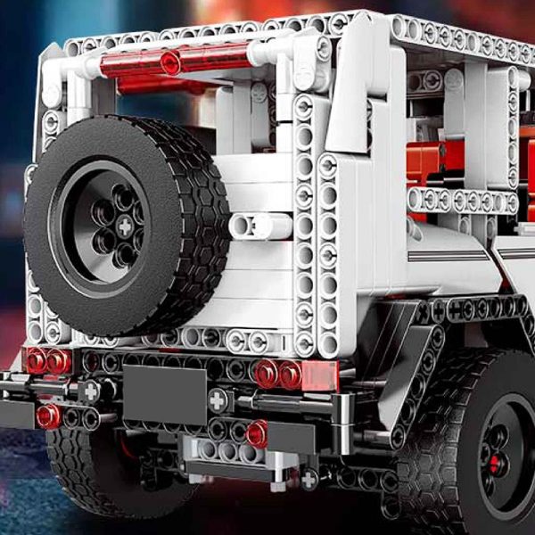Mould King Moc 20100 Technic Series Benz Suv G500 Awd Wagon Offroad Vehicle Model Building Blocks 11