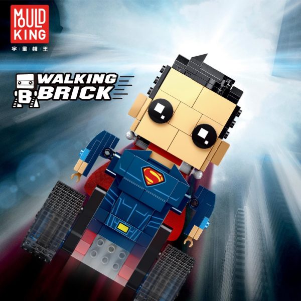 Mould King Technic Crawler Robot Walking Brick Sets Square Head Super Robot Man Model Building Blocks