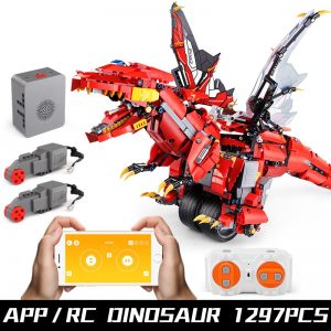 Mould King Technic Eva Car The Moc Ninjagoes Dinosaur Dragon Knight Roadster 13031 Robot Building Blocks 5