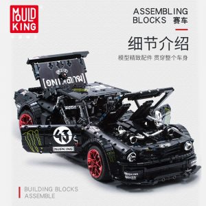 Mould King Technic Series Rc Ford Mustang Hoonicorn Rtr V2 Racing Car Model Building Blocks Bricks 1