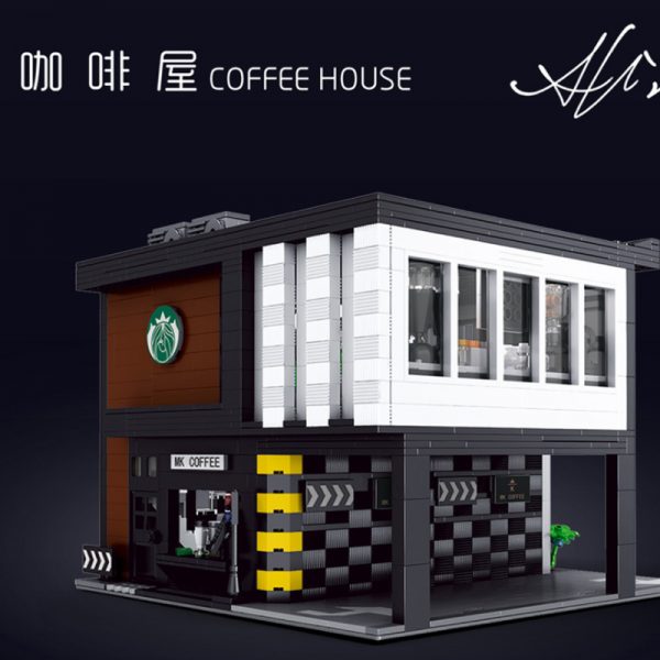 Mouldking 16036 Moc 45635 Starbucks Modern Cafe Shop 2