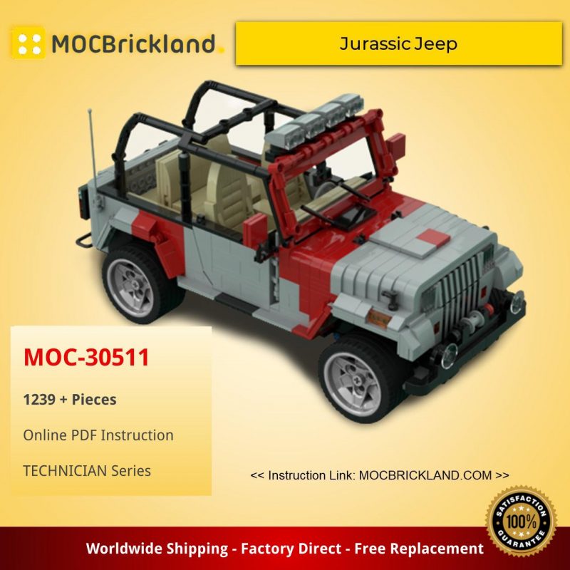 MOCBRICKLAND MOC-30511 Jurassic Jeep