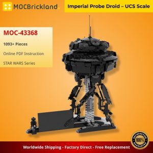 Mocbrickland Moc 43368 Imperial Probe Droid – Ucs Scale