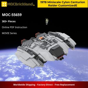 Movie Moc 55659 1978 Miniscale Cylon Centurion Raider Customizede Mocbrickland