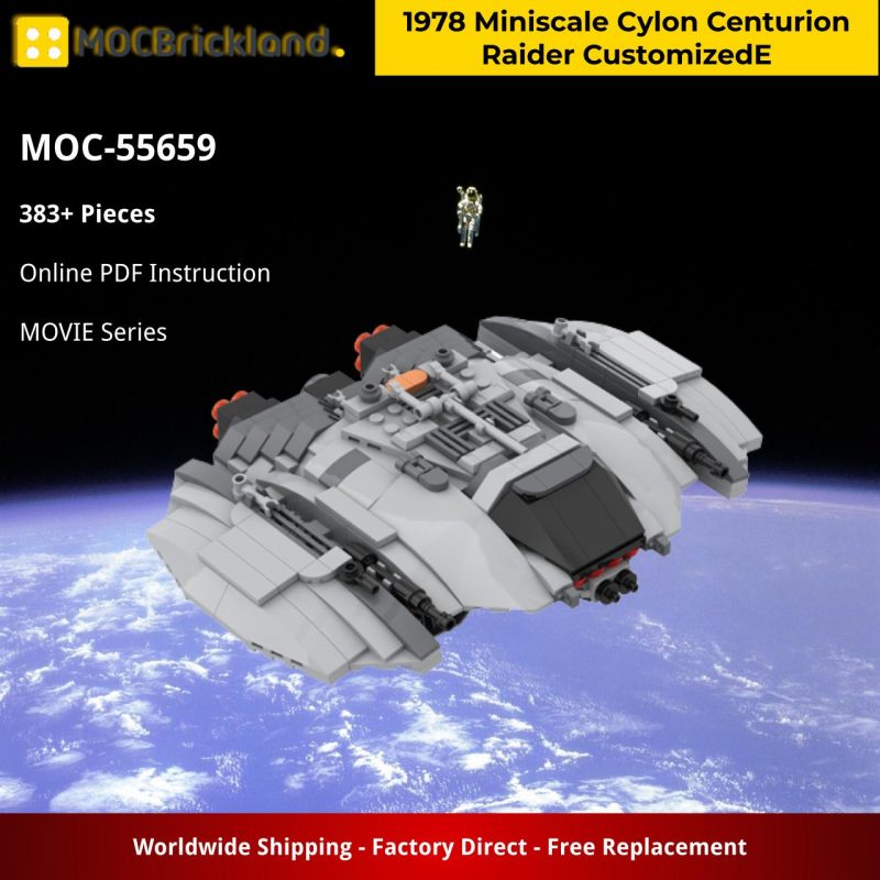 MOCBRICKLAND MOC-55659 1978 Miniscale Cylon Centurion Raider CustomizedE