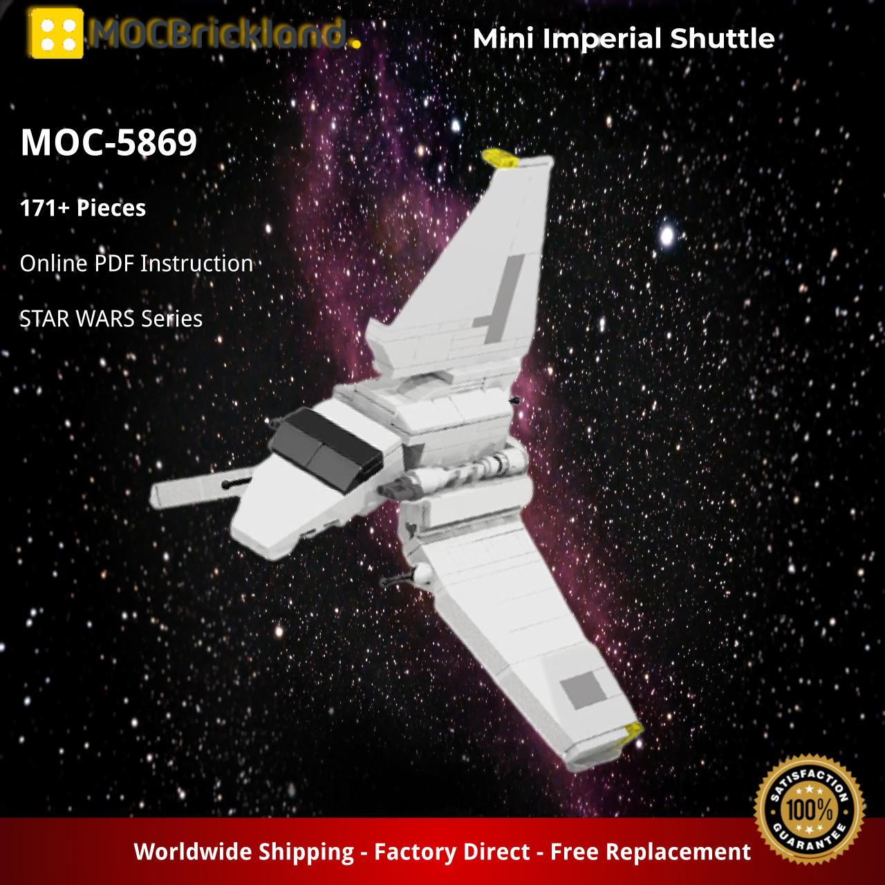 MOCBRICKLAND MOC-5869 Mini Imperial Shuttle