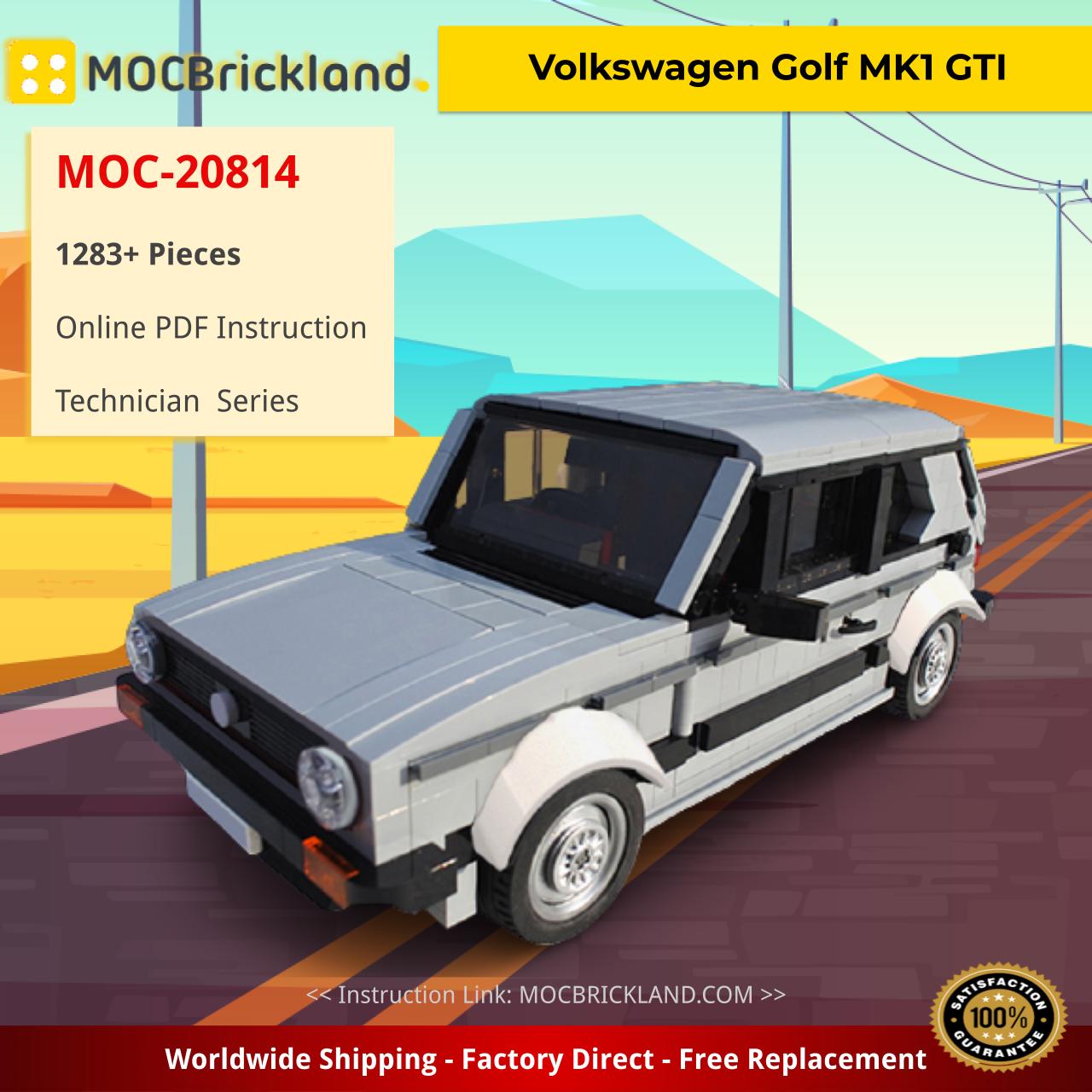 MOCBRICKLAND MOC-20814 Volkswagen Golf MK1 GTI