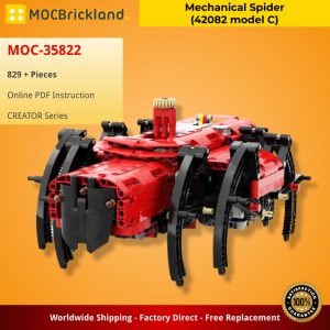 Creator Moc 35822 Mechanical Spider (42082 Model C) By Kartmen Mocbrickland (2)