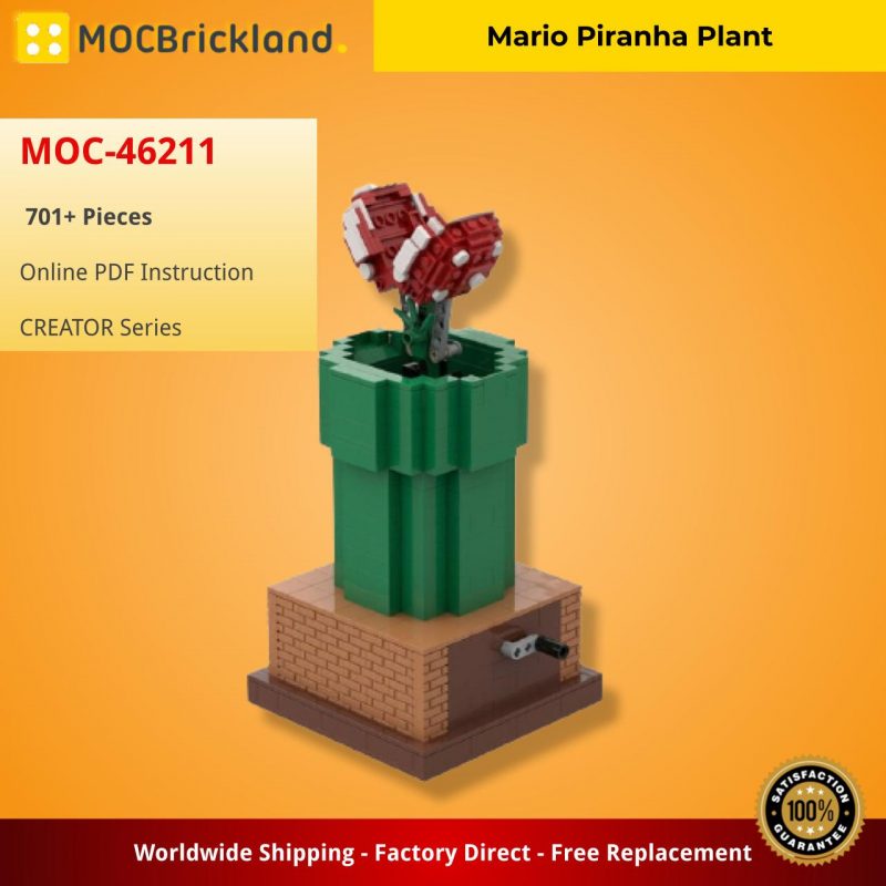 MOCBRICKLAND MOC-46211 Mario Piranha Plant