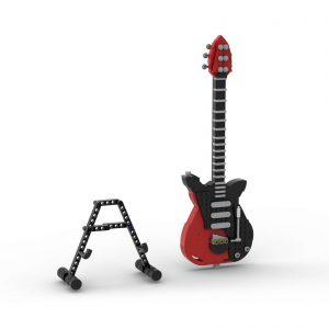 Creator Moc 62847 Guitar Red Special And Display Stand Mocbrickland (3)