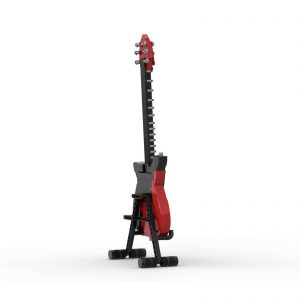 Creator Moc 62847 Guitar Red Special And Display Stand Mocbrickland (4)