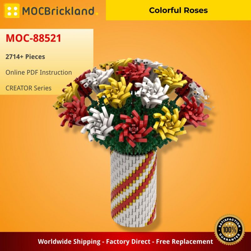 MOCBRICKLAND MOC-88521 Colorful Roses