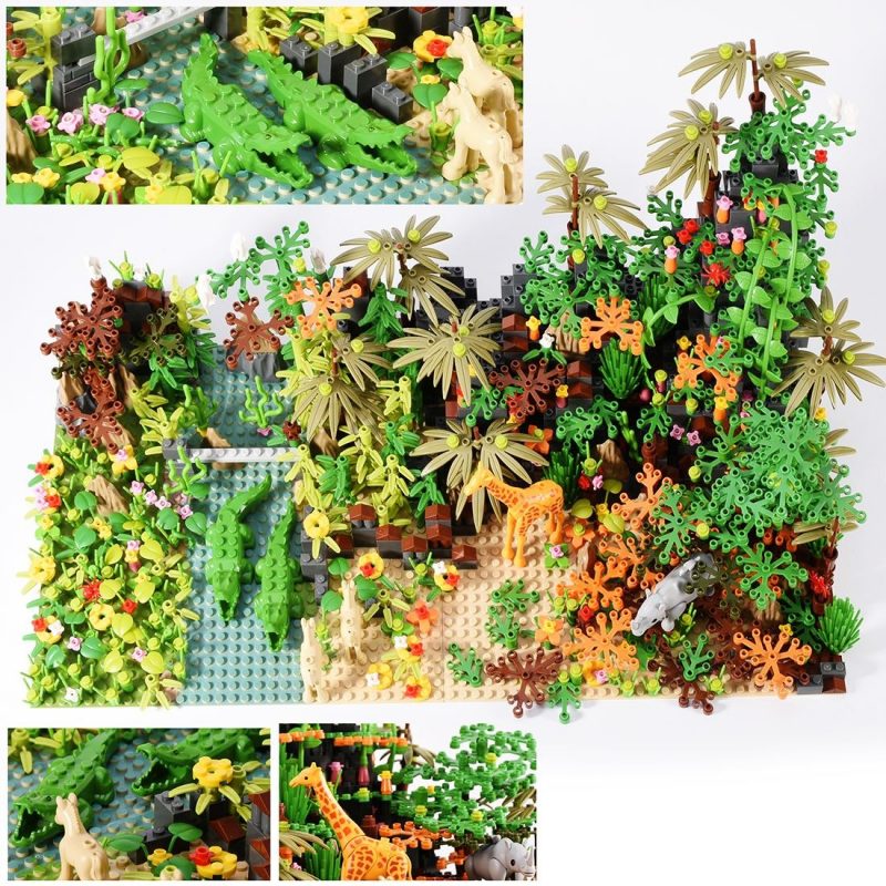 MOCBRICKLAND MOC-89820 Tropical Rainforest Scene Brick