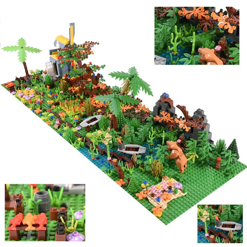MOCBRICKLAND MOC-89821 Tropical Rainforest Scene Brick