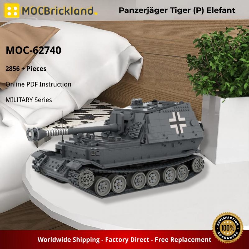 MOCBRICKLAND MOC-62740 Panzerjäger Tiger (P) Elefant