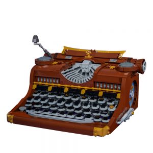 Mocbrickland Moc 14237 Steampunk Typewriter (1)