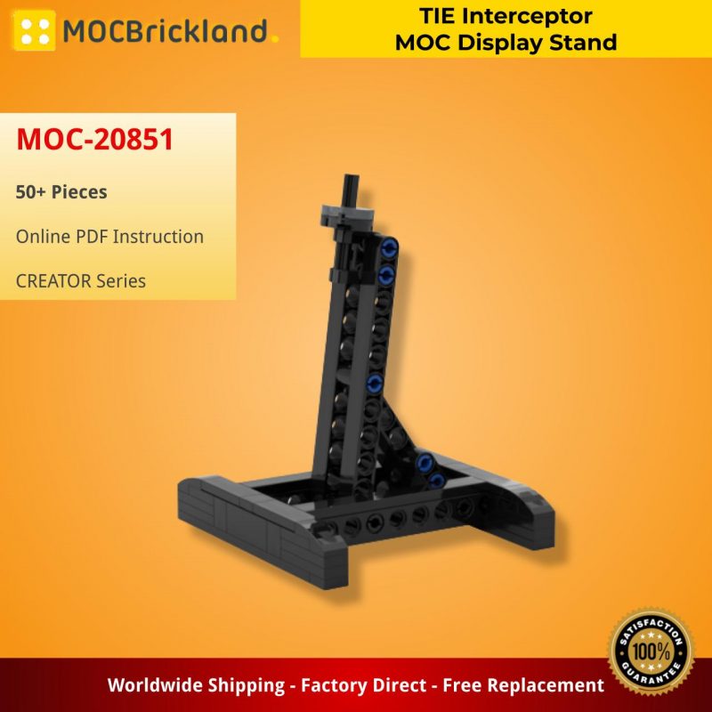 MOCBRICKLAND MOC-20851 TIE Interceptor MOC Display Stand