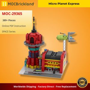 Mocbrickland Moc 29365 Micro Planet Express (2)