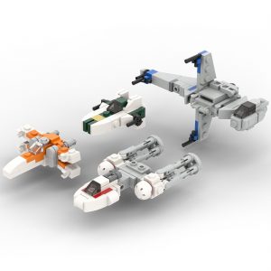 Mocbrickland Moc 33057 Micro Resistance Starfighters (1)