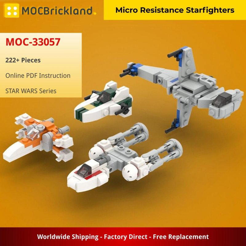 MOCBRICKLAND MOC-33057 Micro Resistance Starfighters
