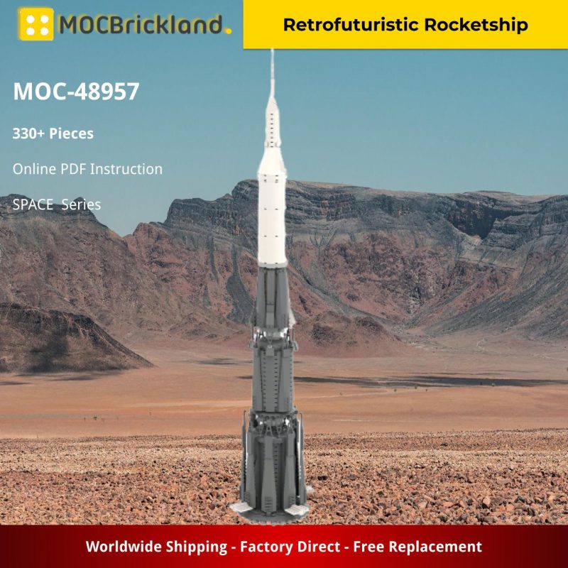 MOCBRICKLAND MOC-37172 Soviet N1 Moon Rocket
