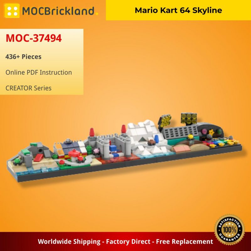 MOCBRICKLAND MOC-37494 Mario Kart 64 Skyline