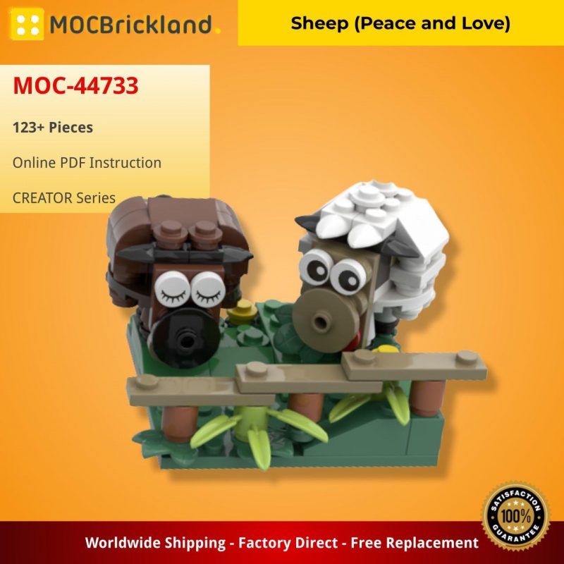 MOCBRICKLAND MOC-44733 Sheep (Peace and Love)