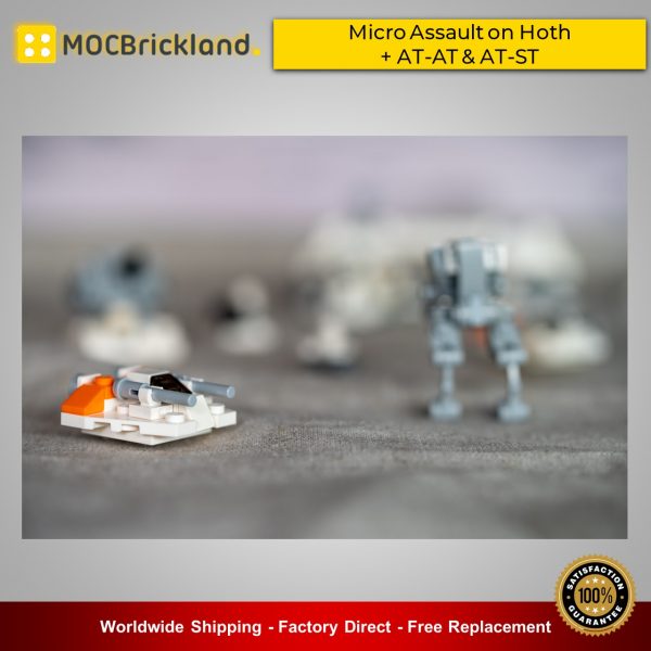 Mocbrickland Moc 44946 Micro Assault On Hoth + At At & At St (5)