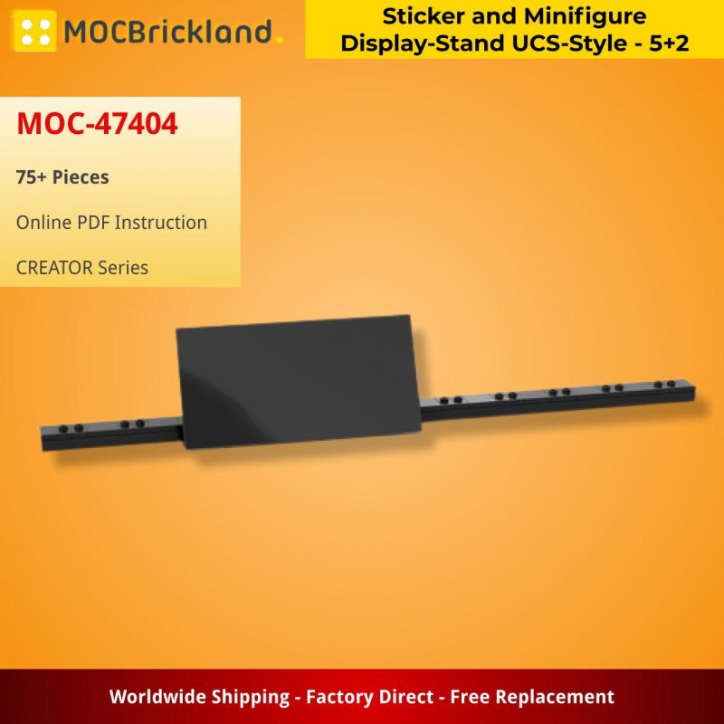 MOCBRICKLAND MOC-47404 Sticker and Minifigure Display-Stand UCS-Style – 5+2