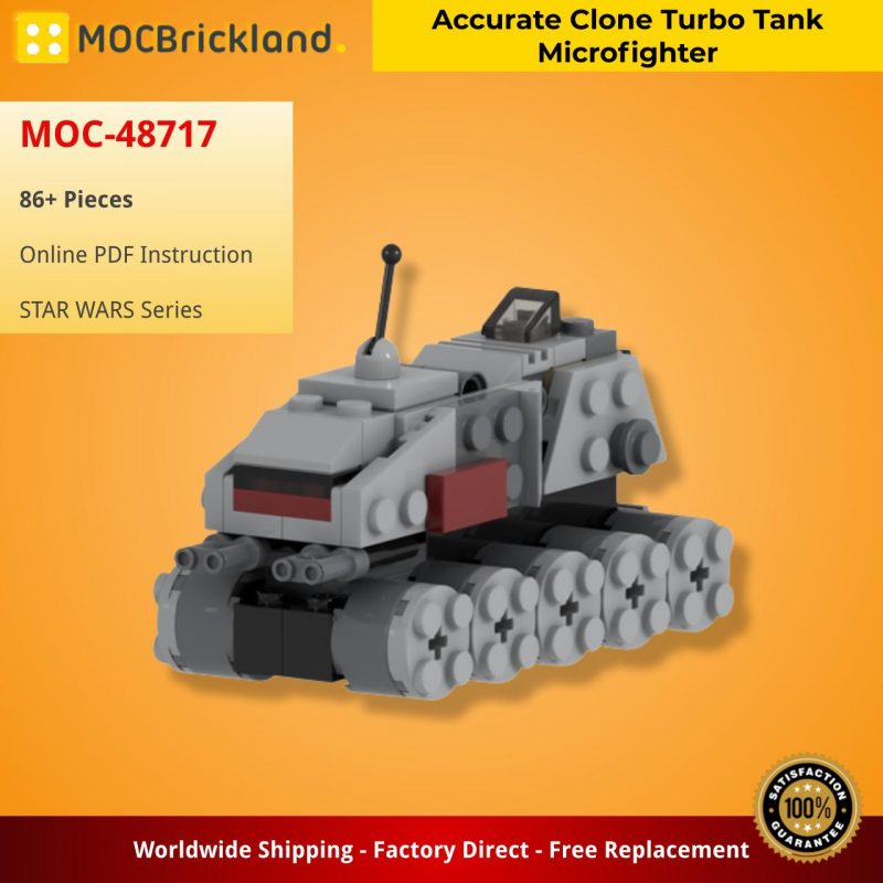 MOCBRICKLAND MOC-48717 Accurate Clone Turbo Tank Microfighter