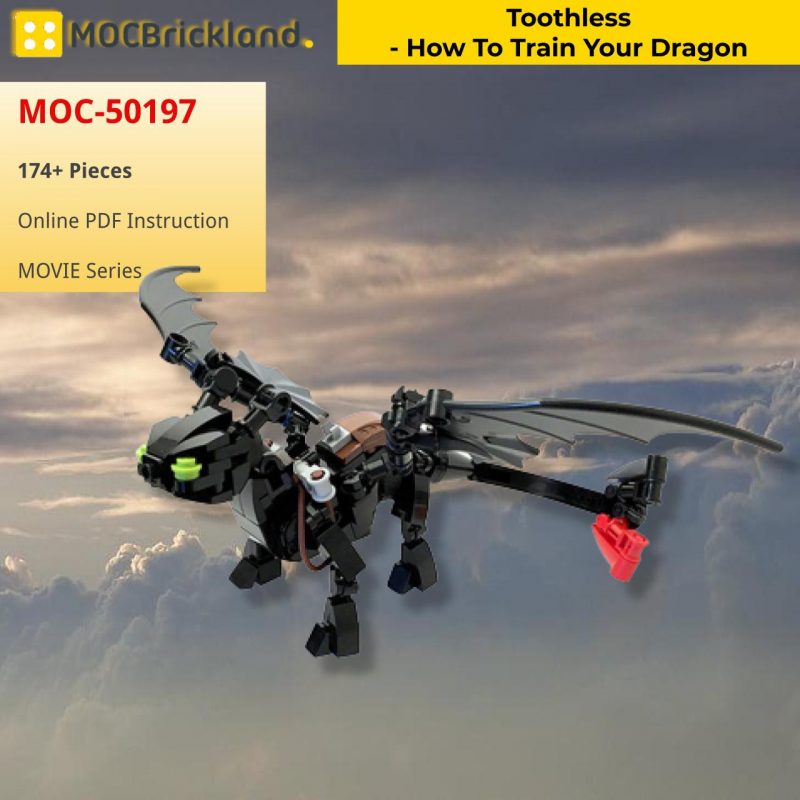 MOCBRICKLAND MOC-50197 Toothless – How to Train Your Dragon