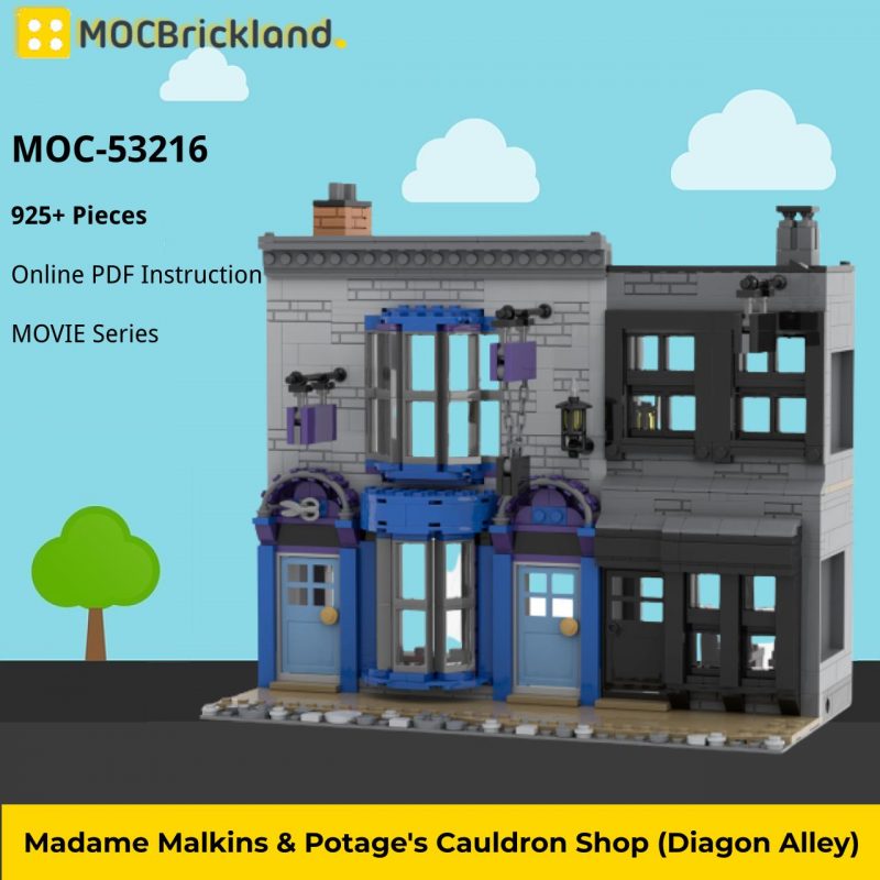 MOCBRICKLAND MOC-53216 Madame Malkins & Potage’s Cauldron Shop (Diagon Alley)